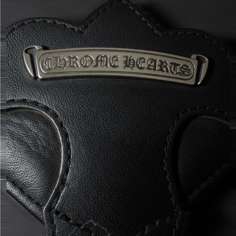 Chrome Hearts Cross Patch Leather Backpack with Sterling Cross Hardware - Picture 3 of 10